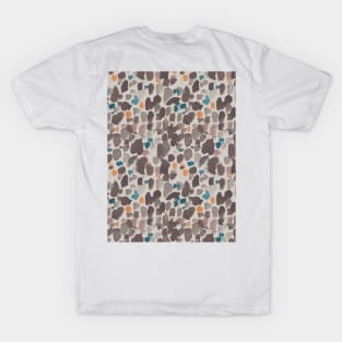 Abstract watercolor spots brown T-Shirt